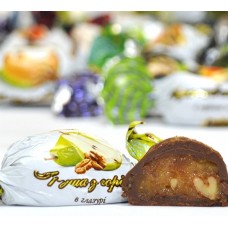 Конфеты конфеты ГРУША С ГРЕЦКИМ ОРЕХОМ в глазури {{ text_wholesale }}