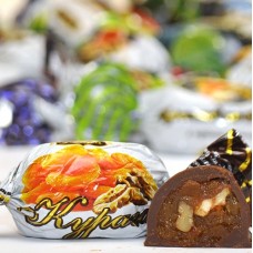 Конфеты конфеты КУРАГА С ГРЕЦКИМ ОРЕХОМ в глазури {{ text_wholesale }}