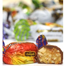 Конфеты конфеты МЕТЕОРИТ С АРАХИСОМ в глазури {{ text_wholesale }}