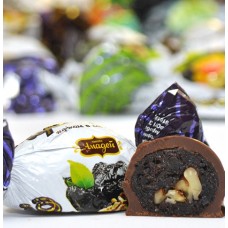 Конфеты конфеты ЧЕРНОСЛИВ С ГРЕЦКИМ ОРЕХОМ в глазури {{ text_wholesale }}